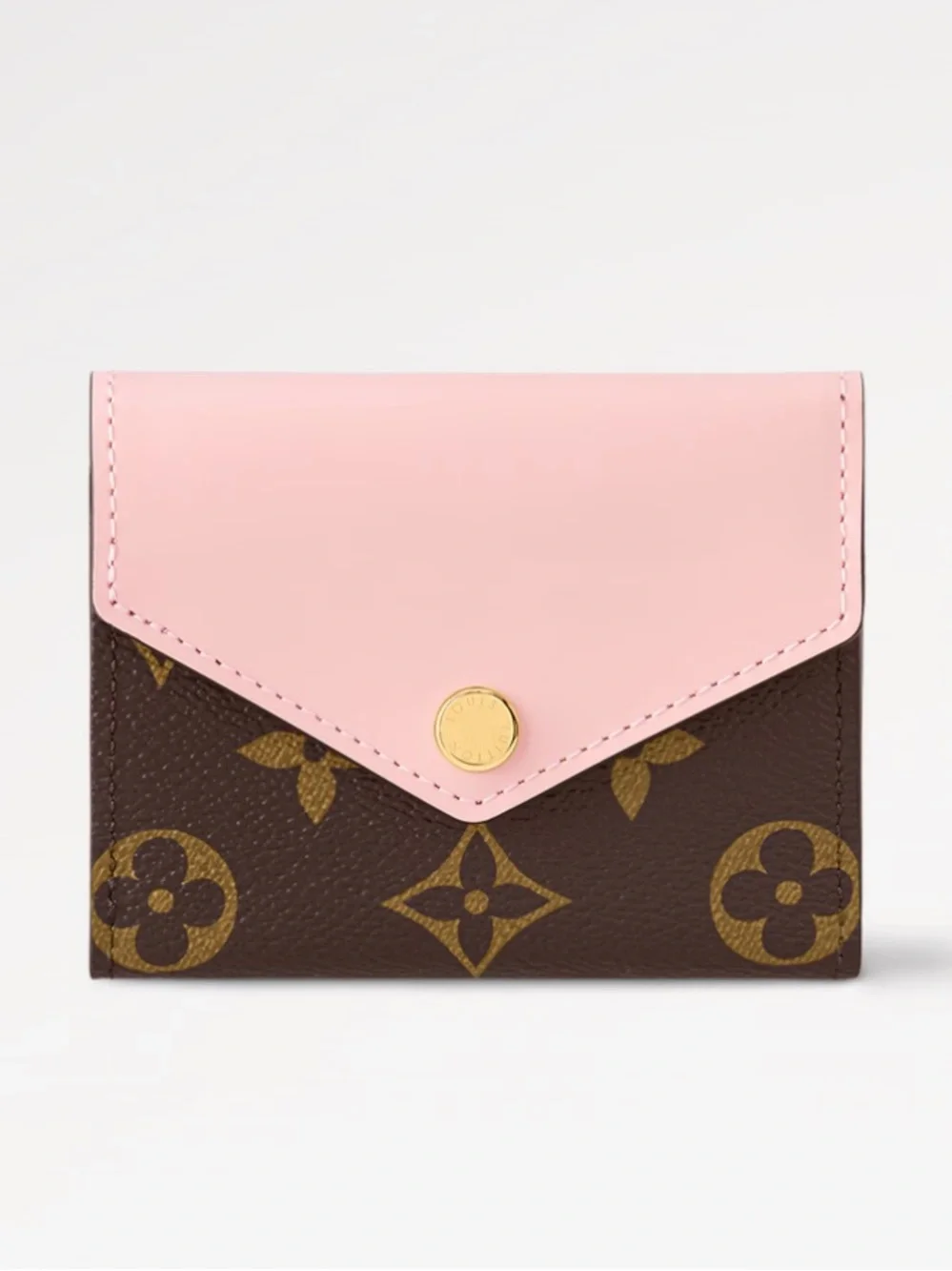 Louis Vuitton Pink and Brown Monogram Envelope Card Case